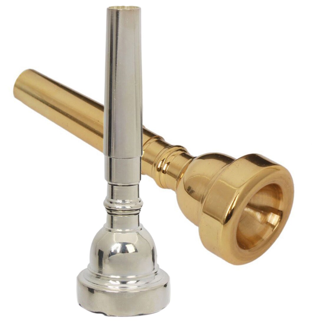 Meg 3C Size Professionele Trompet Mondstuk Voor Bach Beginner Muziekinstrumenten Trompet Onderdelen & Accessoires Goud Zilver