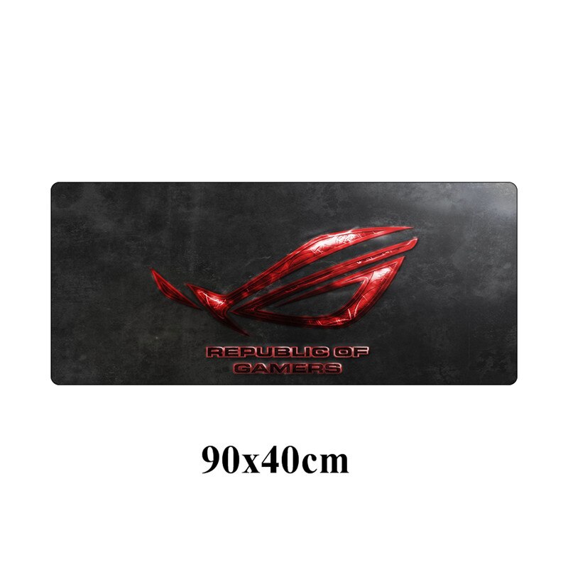 90x40cm grande ASUS Gaming Mousepad república de Gamers teclado almohadilla bloqueo borde goma ordenador portátil Escritorio mat: Púrpura