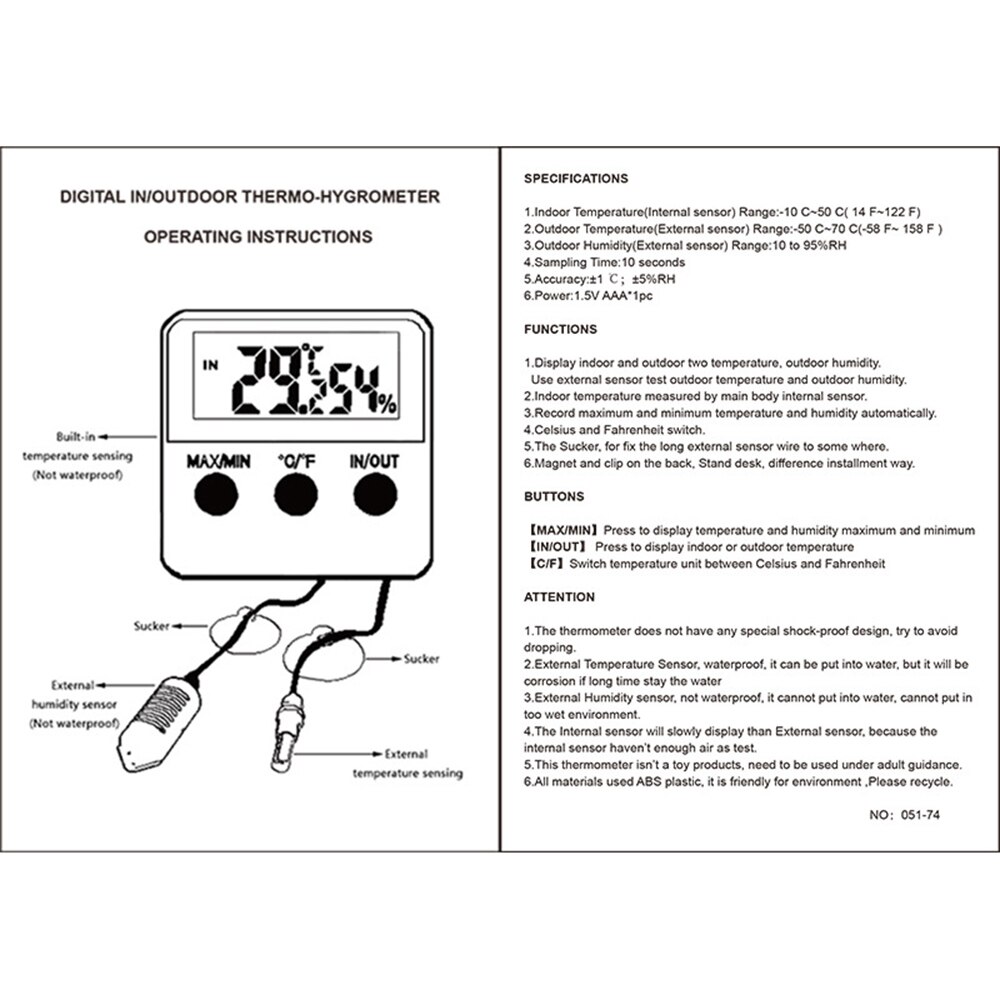 Elektronik termometre higrometre dijital LCD ekran sıcaklık nem monitörü ölçer yumurta kuluçka sürüngen tankları Brooders