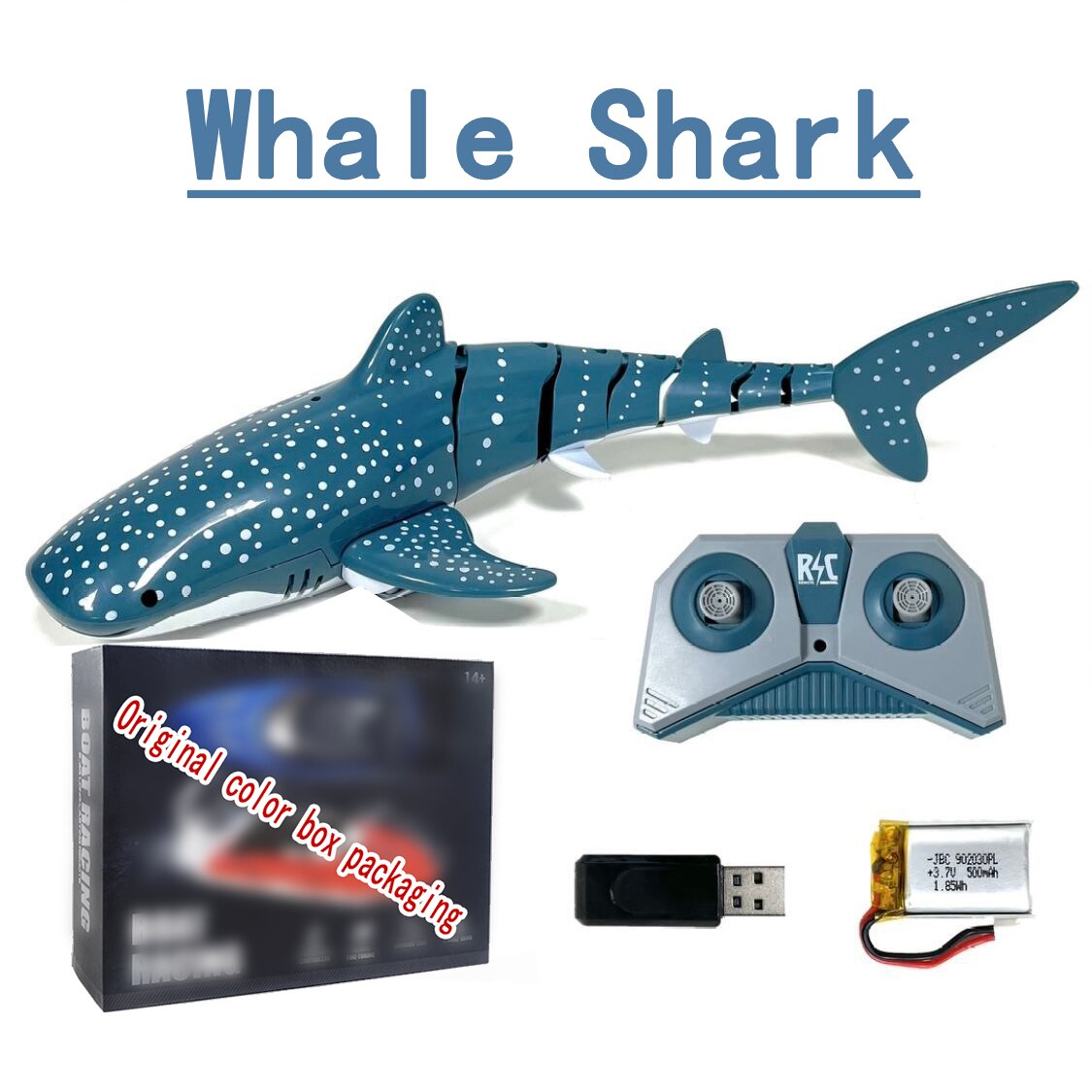 Rc Whale Shark Toy robot telecomando animali Marine Life Bath Pool pesce elettrico bambini giocattoli da bagno per bambini ragazzi sottomarino: Whale shark B2