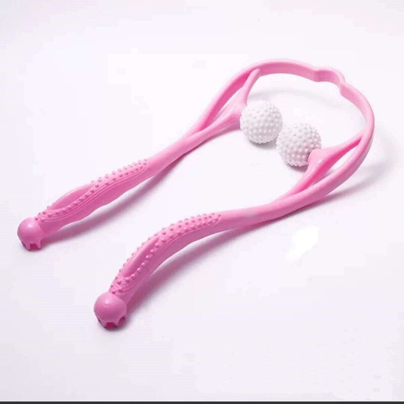 Pressure Point Therapy Neck Massage Tool Pressure Relieve Hand Roller Massage Neck Shoulder Dual Trigger Point Self Massager
