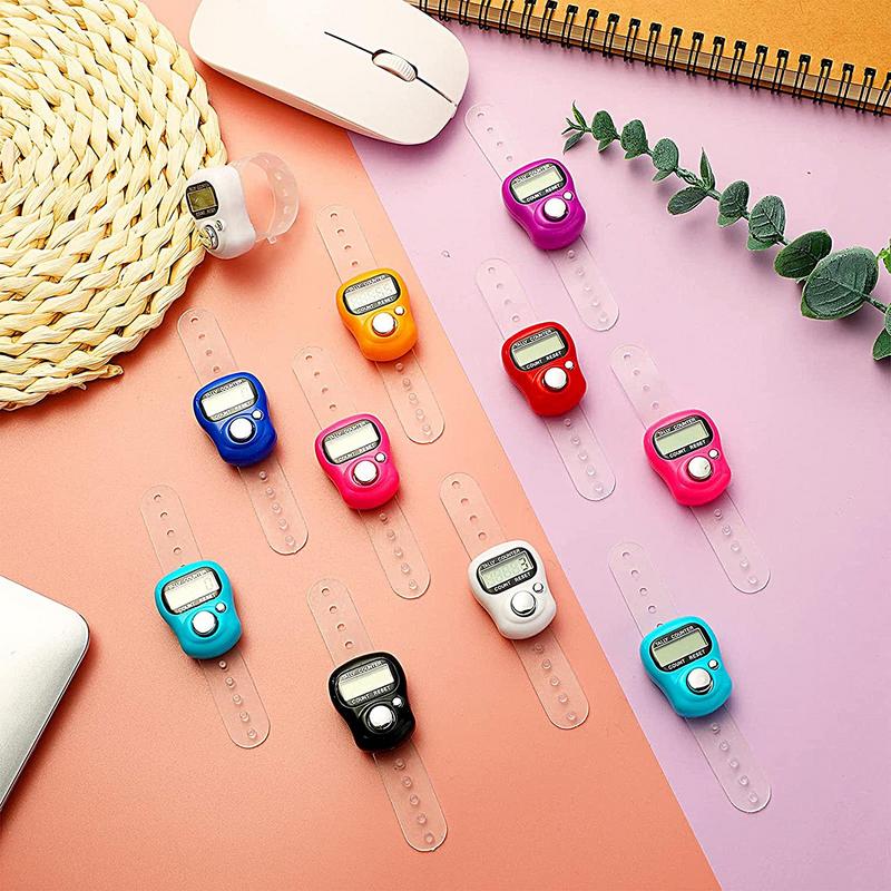 Compteur de doigt boussole islamique Tasbih perle 5 numérique LED électronique compteur de comptage portable Clicker compteur anneau