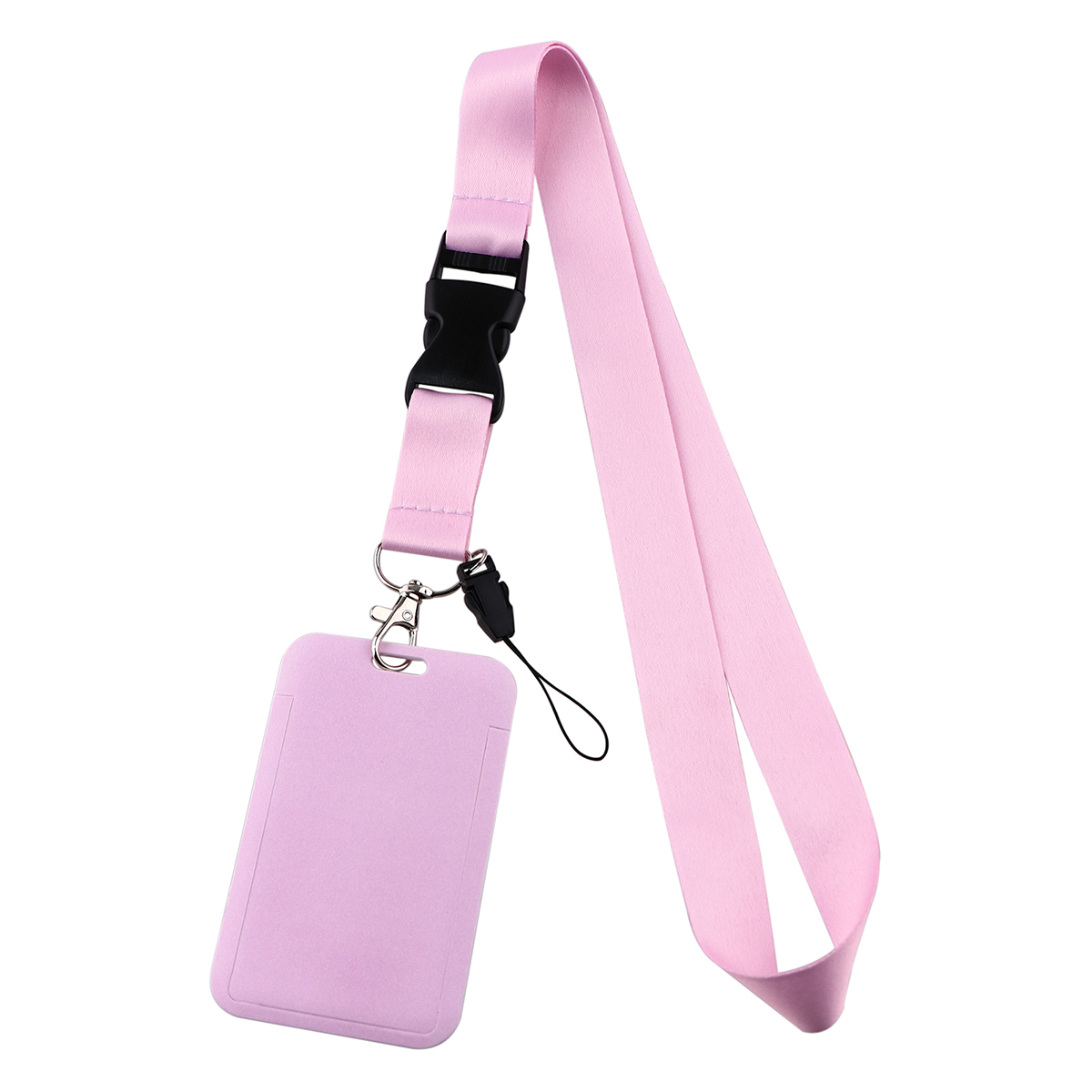 Pure Color Neck Strap ID Holders Lanyards Keychain Student Badge Holder Hang Rope Lariat Lanyard Mobile Phone Accessories