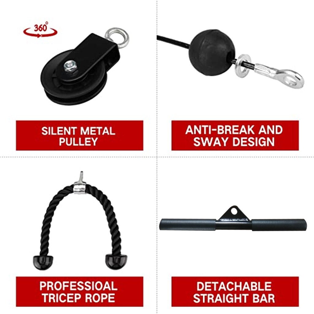 9PC Indoor And Outdoor Lifting Forearm Arm Strength Fitness Equipment Hand Training Equipment Polea Gimnasio Arm Blaster