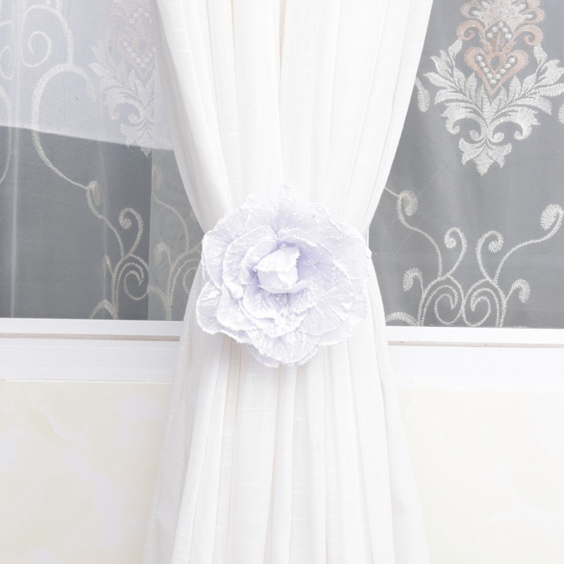 Fleur rideaux porte-embrasse accessoires pince rideau aimant rideaux sangle boucle fenêtre: W