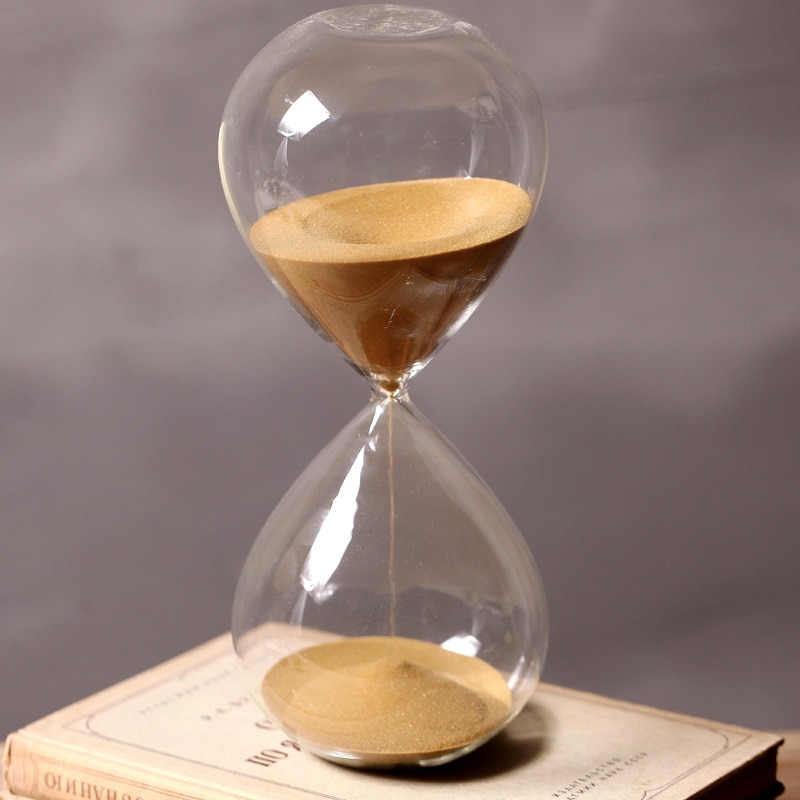 Timer heminredningstillbehör 5/10/30/60 minuter timing timglas sand timer sandglas guld sand klockor dusch timer