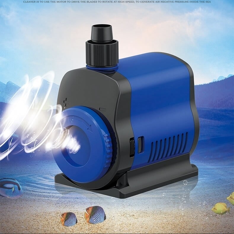 1Pc 5/14/20/35/45/80W 500-3500L/H Ultra-Quiet Submersible Water Pump Filter Fish Pond Fountain Aquarium Tank High-lift EU Plug: 5W