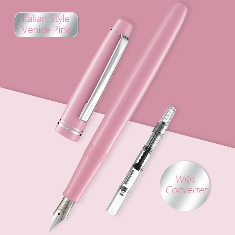 Pluma estilográfica original PILOT 78G+ inspirado en Nibtalian de oro iridio mejorado - Escritura suave para estudiantes profesionales: Rosa / M