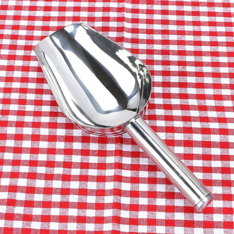 Stainless Steel Ice Scraper Food Buffet Candy Bar Ice Scoops Shovel Kitchen Cooking Tool Food Flour Candy Scraper