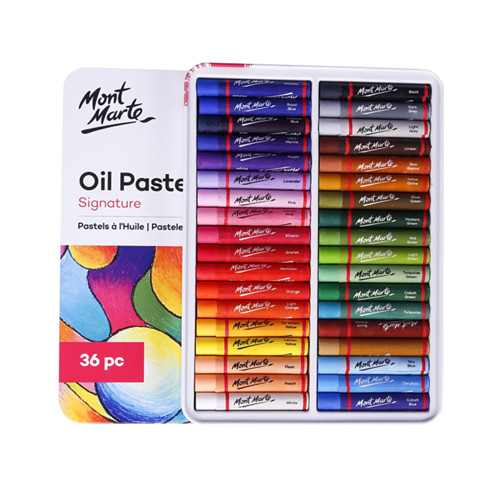 Crayons 12/24/36/48 Color Oil Pastel Water-Soluble Color Graffiti Painting Pen Crayons Art Supplies JR Deals