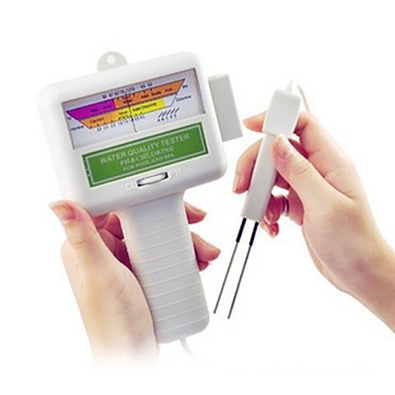 Vand ph klor tester swimmingpool spa niveau meter analyse måling monitor detektor check test kit