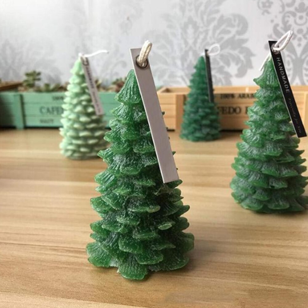 3d silikone lys diy juletræ stearinlys skimmel form form håndlavet harpiks ler håndværk forme sæbe dekoration værktøj forsyninger