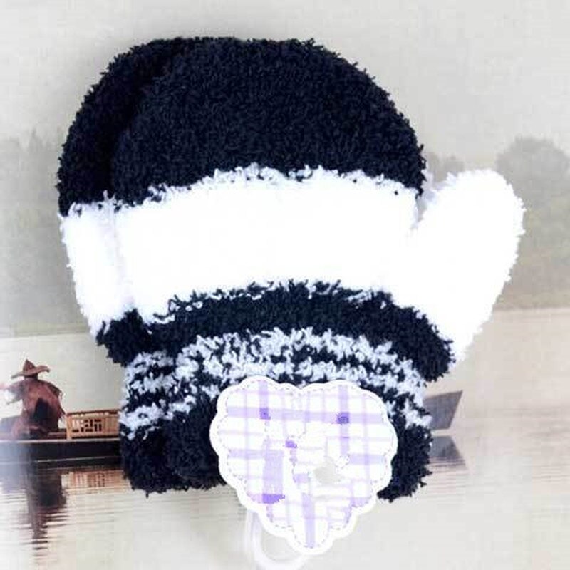Strip Handschoenen Candy Wanten Leuke Cartoon Dikker Warme Fleece Zachte Handschoenen Van Baby Baby Jongens Meisje Winter Moeder Kids Accessoires