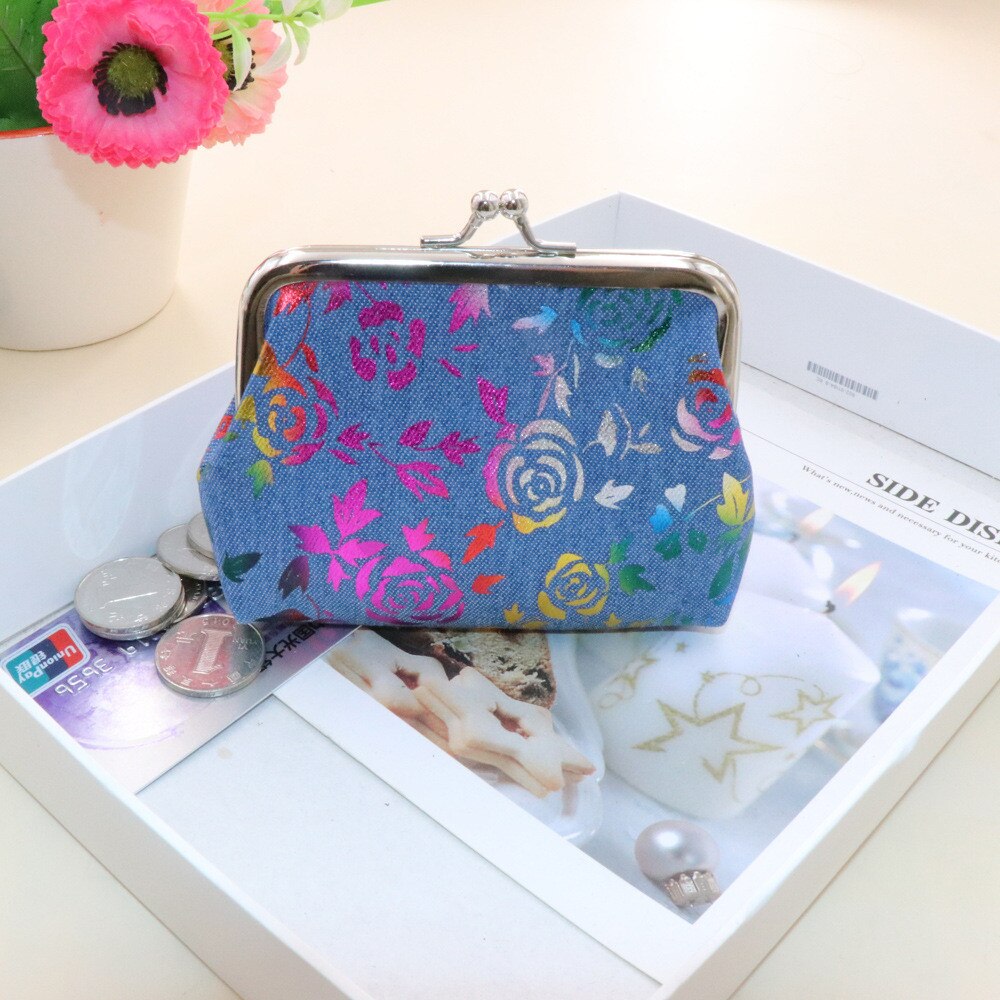 Mode Vlinder Rose Bloem Vrouwen Kaarthouder Purse Lady Mini Meisje Portemonnee Portemonnee Kleine Portemonnee Portemonnee