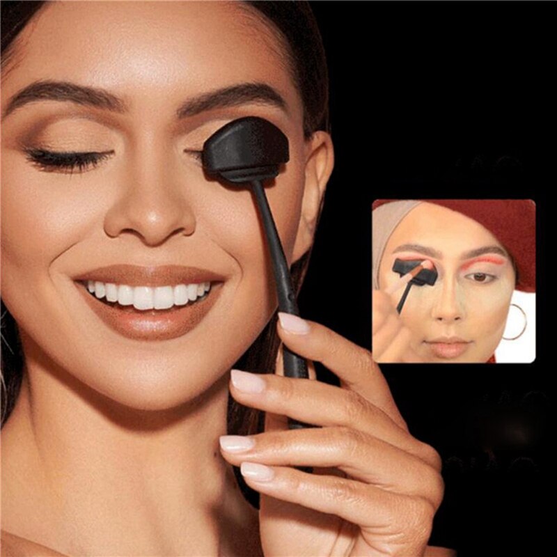 7Pcs Set Eye Shadow Template Cut Crease Silicone Eye Shadow Stamp Crease Tool Lazy Fast Eye Makeup Kit