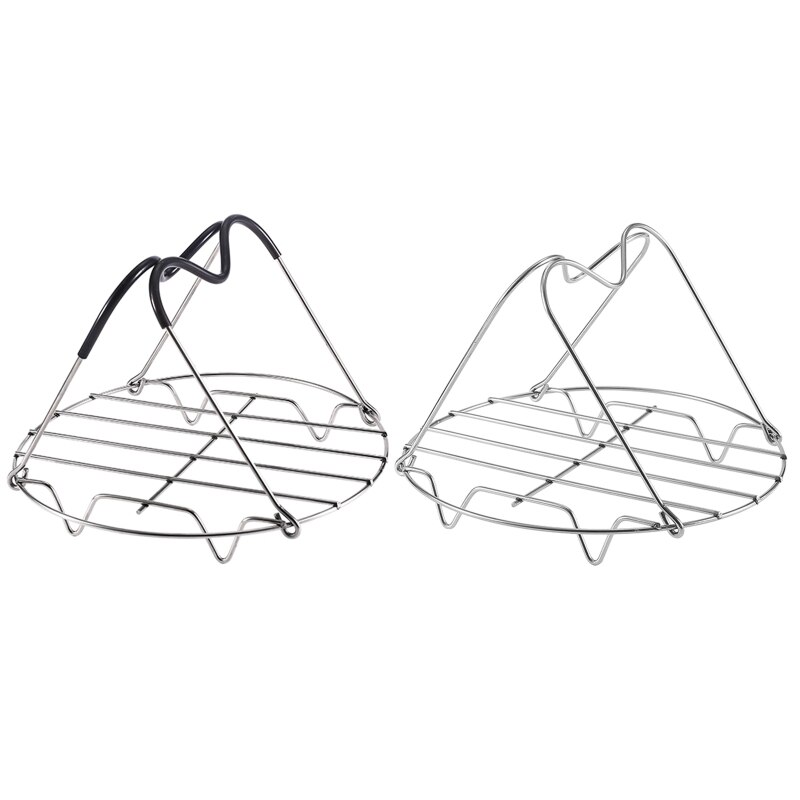 Vaporera de acero inoxidable con asas, rejilla para cocinar al vapor, U90A