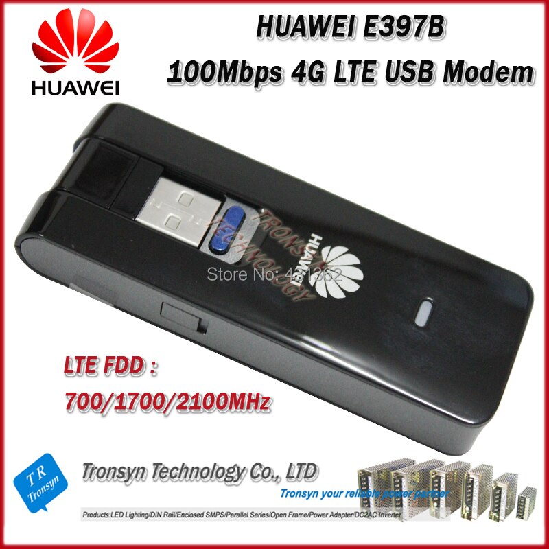 brandneues original 100 Mbps huawei e397b-501 4g usb-sim-karte modem LTE-Unterstützung fdd 700/1700/2100 MHz