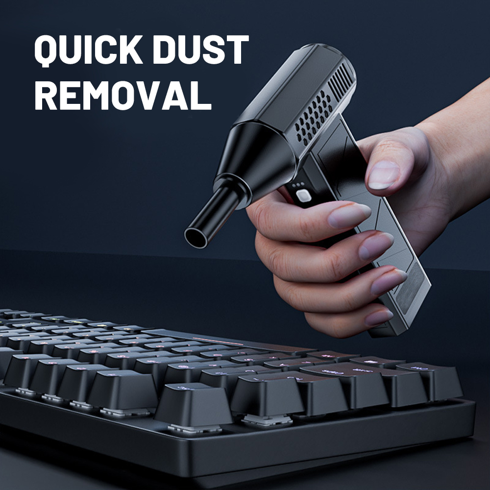 Mini Air Blower With Extra Vacuum Kits 130000RPM Turbo Jet Fan Wind Speed 52m/s Electric Blower Vacuum Cleaner Brushless Motor