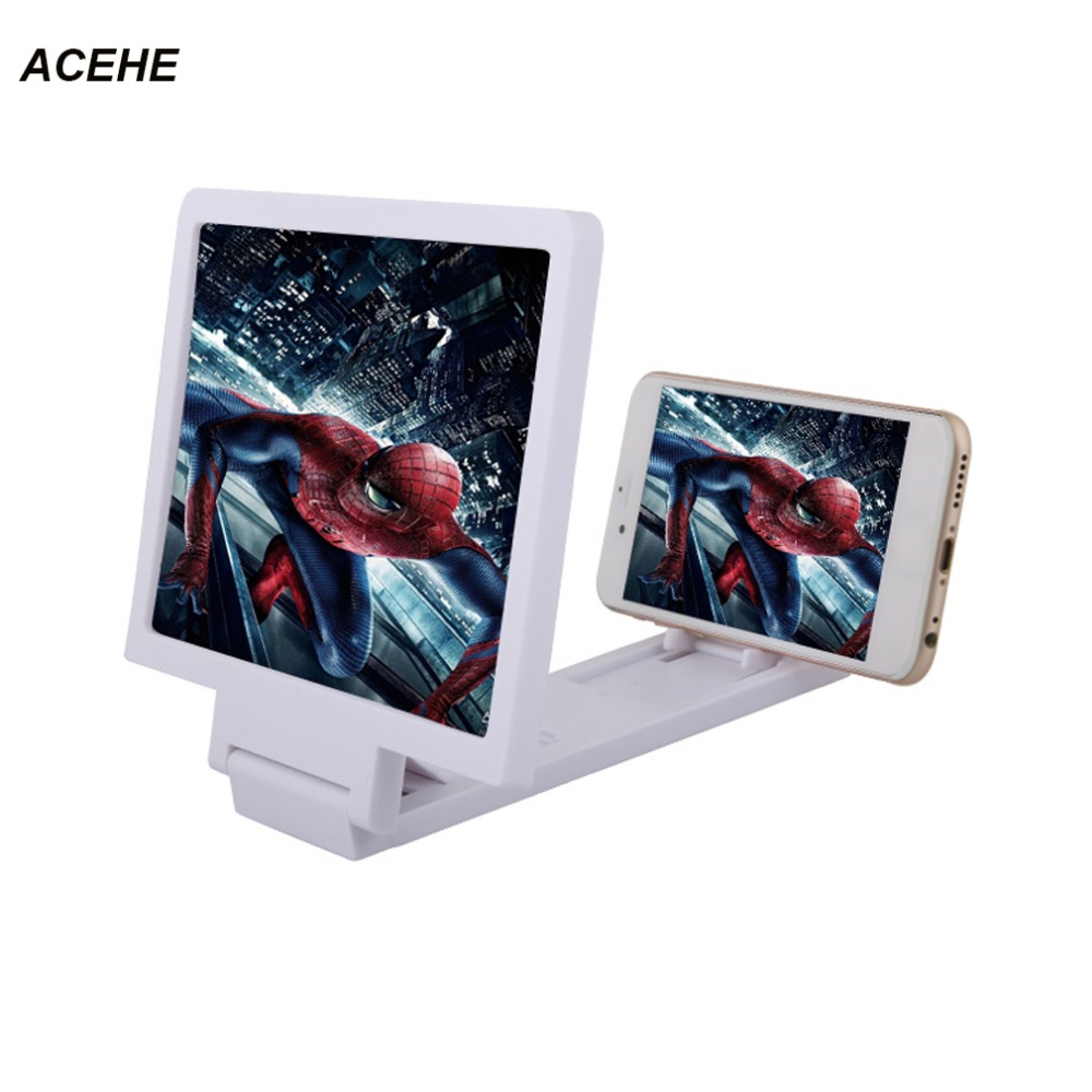 ACEHE draagbare 3D screen Magnifier voor mobiele telefoon xiaomi samsung lenovel tablet video Screen Houder vouwen Vergroot Expander