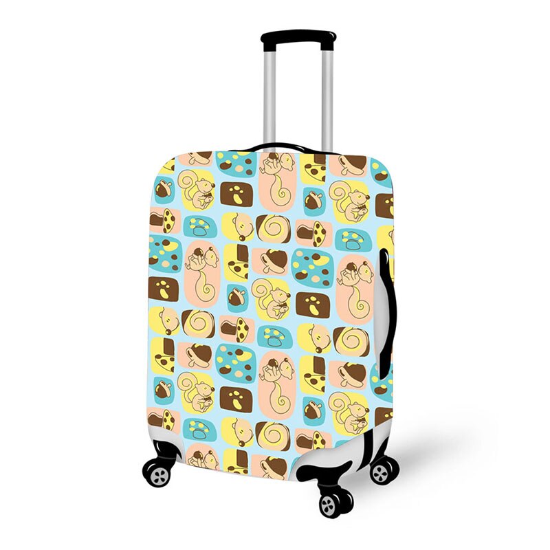 travel malas de space cover waterproof luggage protective dust cover for suitcases 3D face expressions luggage cover: HW7180 / M