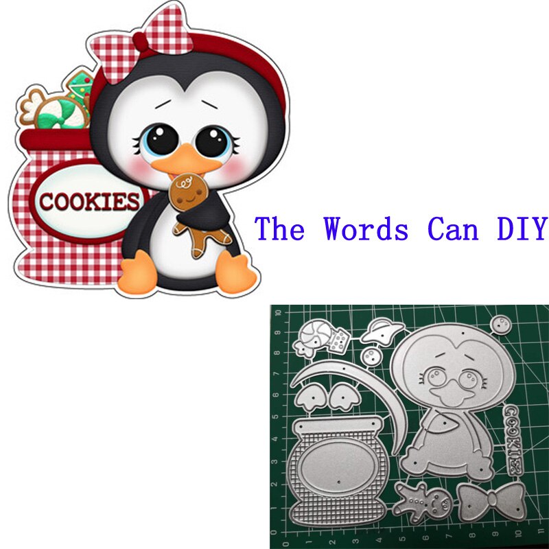 Candy Pinguin Metall Schneiden Stirbt Neue Papier Karte, Der Schablone Scrapbooking Stirbt Freies
