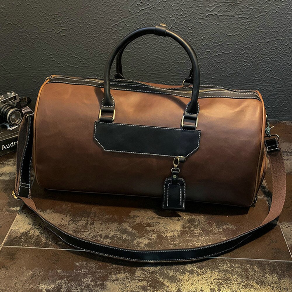 Men's Travel Bag Shoulder Bag Retro Large Capacity Luggage Bag Business Casual Men's Bag B46-16