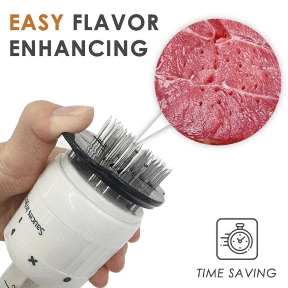 Abs Pp Kruiden Injector Steak Naald Bifunctional Vlees Mals Smaak Enhancement Zelfs Verwarming Marinade Vlees Injector