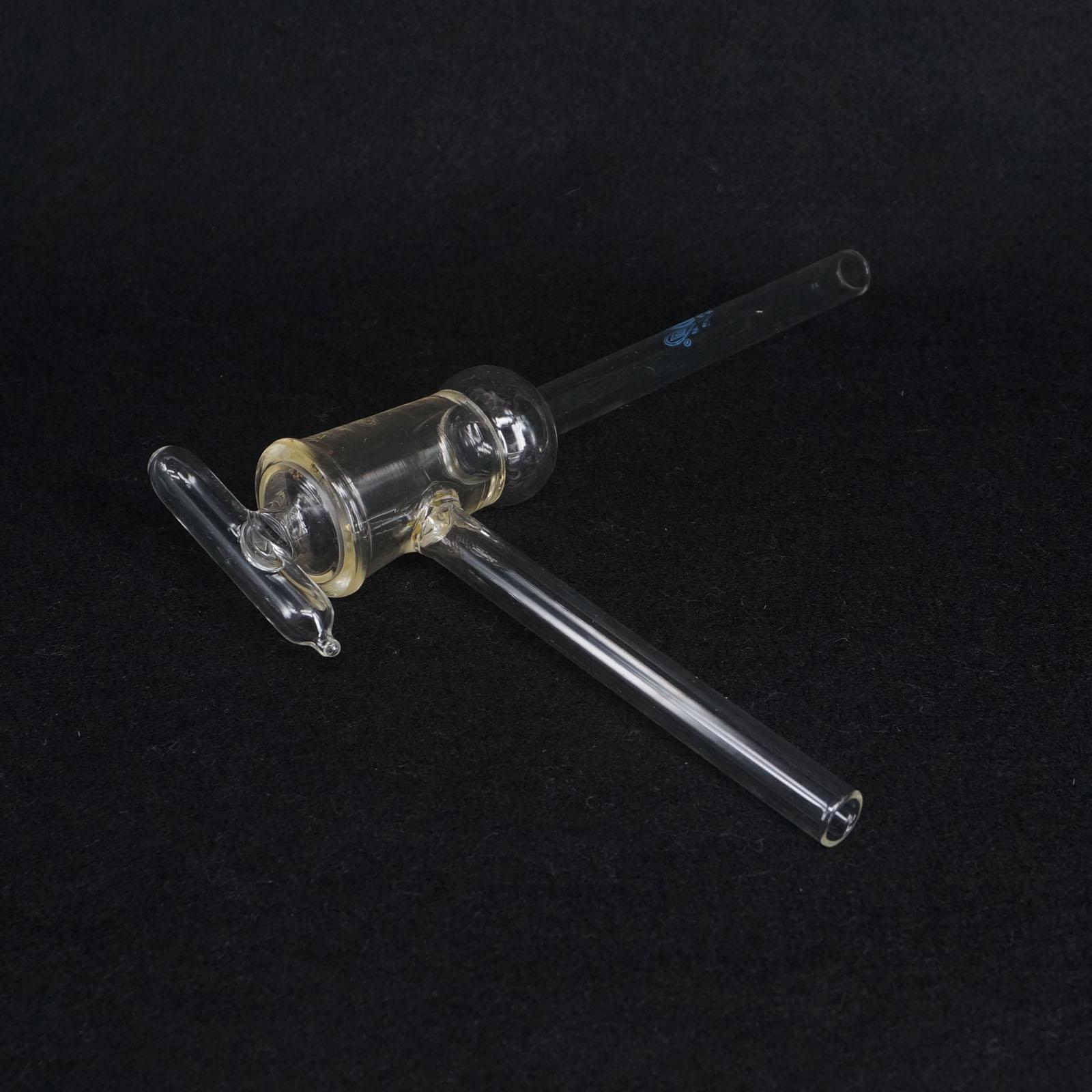 8 Mm Boring Hoge Vacuüm Glas Stopcock Twee-weg L-Vorm Holle Plug Laboratorium Ware