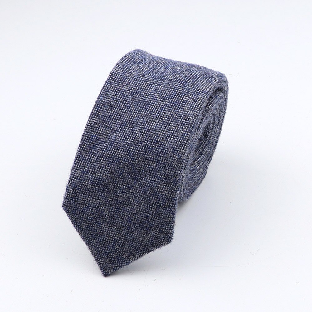 Corbata de lana de Cachemira gruesa para caballero, corbata de Color sólido de 7CM, estilo europeo Formal para de boda, ropa de , rojo, marrón, verde, gris: 30