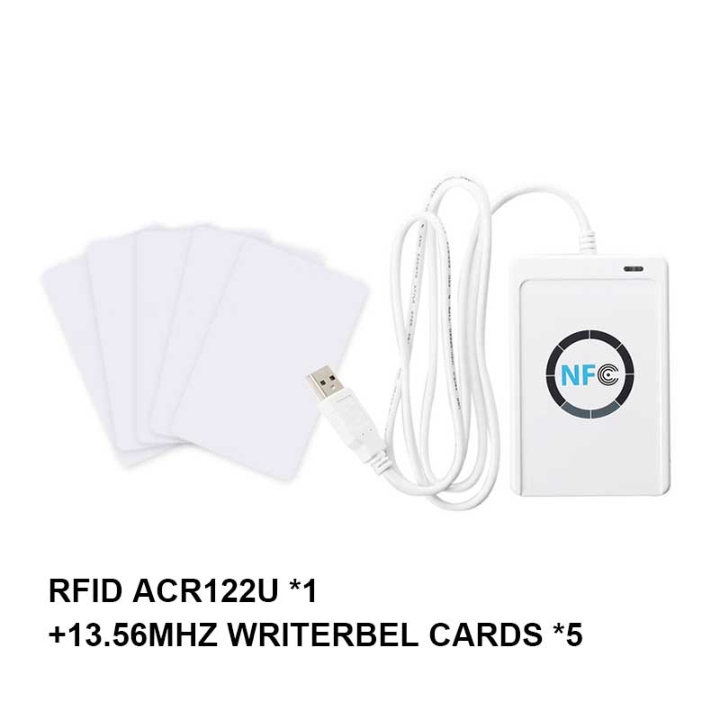 RFID ACR122U USB Replicator Copier 13.56Mhz Cloner Smart Chip Card key Cracker Rewriter NFC ISO14443A Access Control Card reader: Package 1
