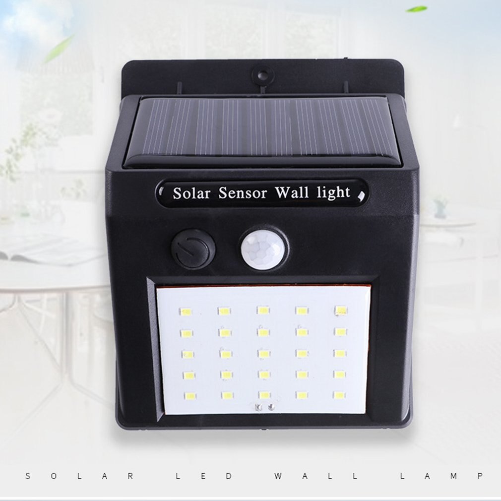 Outdoor Solar Wall Lamp Waterproof PIR Motion Sensor Solar Powered Spotlight Sunlight Street Light Outdoor Home Light: 30 LED