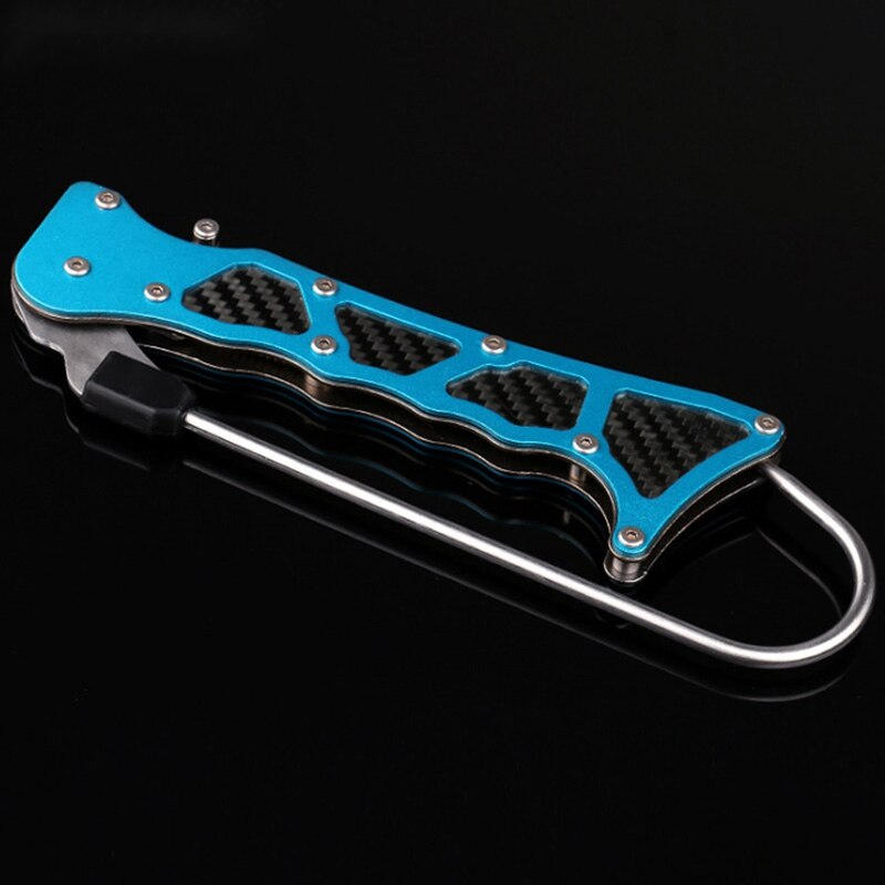 Poignée de poisson pliable en plein air Portable télescopique pêche en mer Gaff acier inoxydable lèvre lance crochet pince attirail