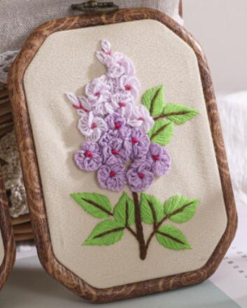 kit di ricamo con motivo a fiori timbrati fai-da-te con kit di ricamo a cerchio per ricamo Vintage ▾ punto croce cucito arte mestiere: no.3