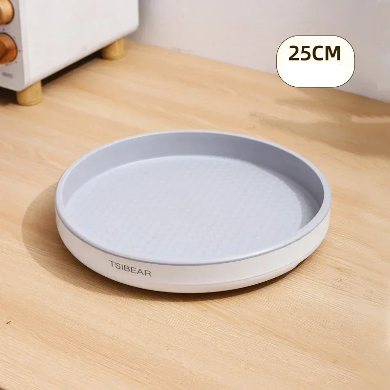 360 ° Drehung Gewürzregal Organizer Schrank Drehteller Gewürzhalter Küche Ablagefach für Küche Badezimmer Kühlschrank: Licht Grün