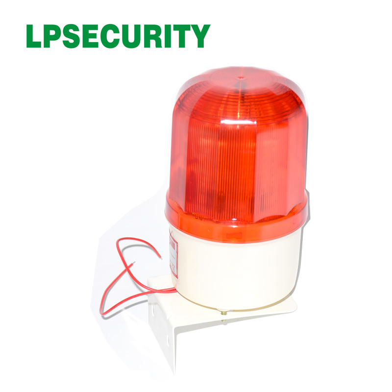 Lpsecurity  ip44 vandtæt udendørs roterende led blinkende lampe lys til portåbner motor barriereport (ingen lyd, beslag valgfri)
