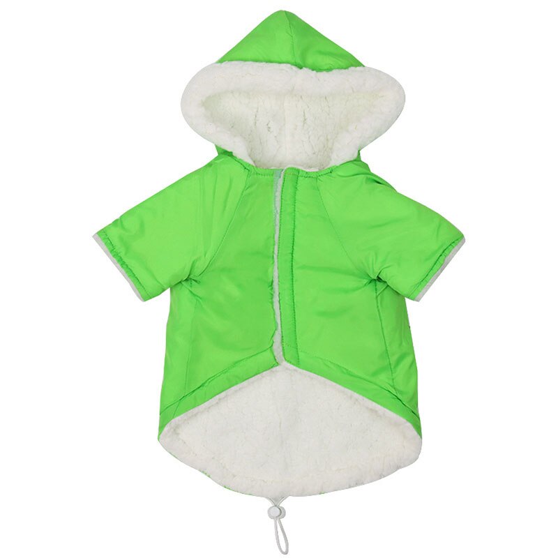 Winter Hond Kleding Voor Kleine Honden Warm Pet Dog Down Parka Kleding Voor Franse Bulldog Pug Kleding Winter Chihuahua Jassen 20Q: Green / L