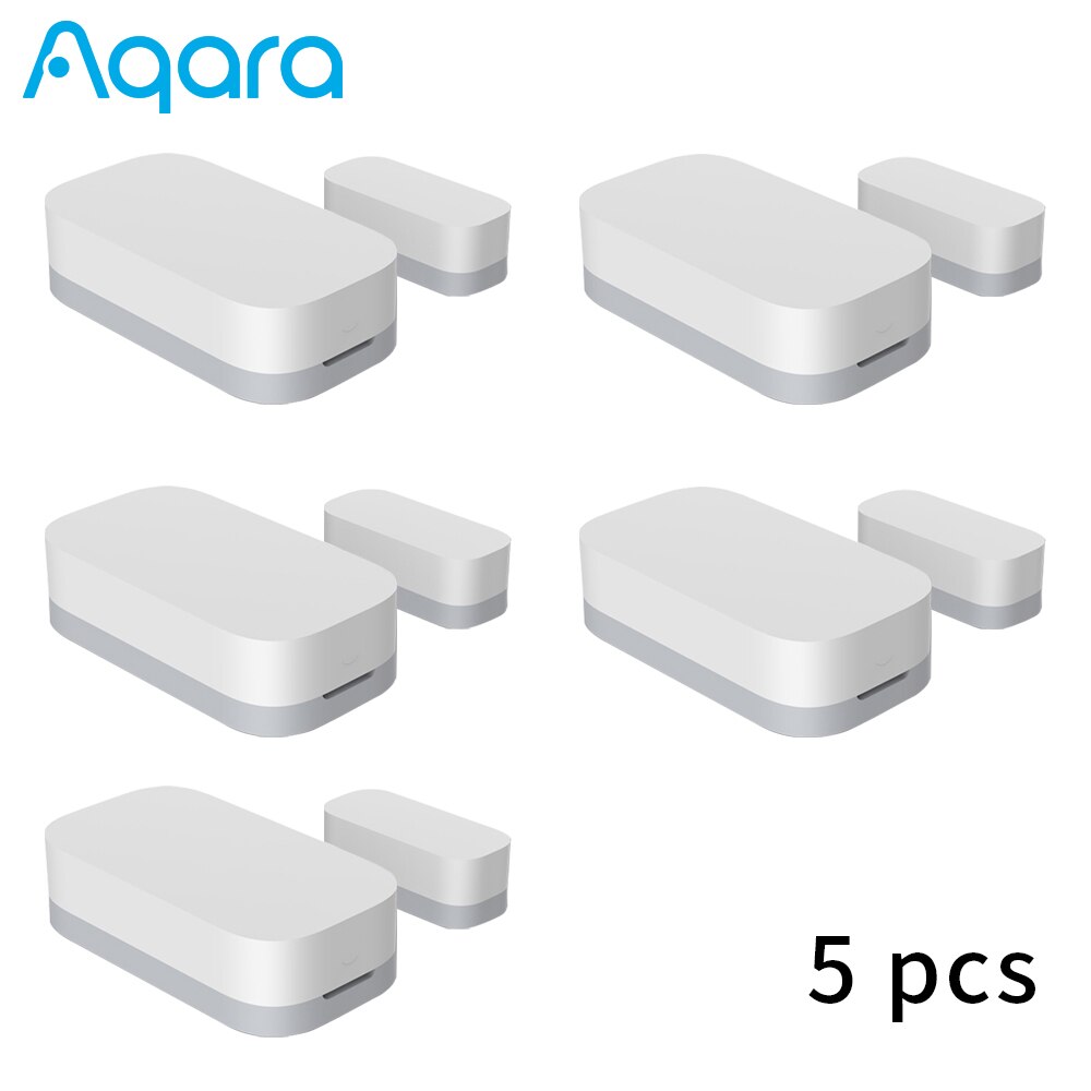 Aqara Deur Raam Sensor Smart Home Zigbee Draadloze Verbinding Mini Aqara Sensor Werken Met Xiaomi Mijia Mi Thuis App Controle: 5pcs