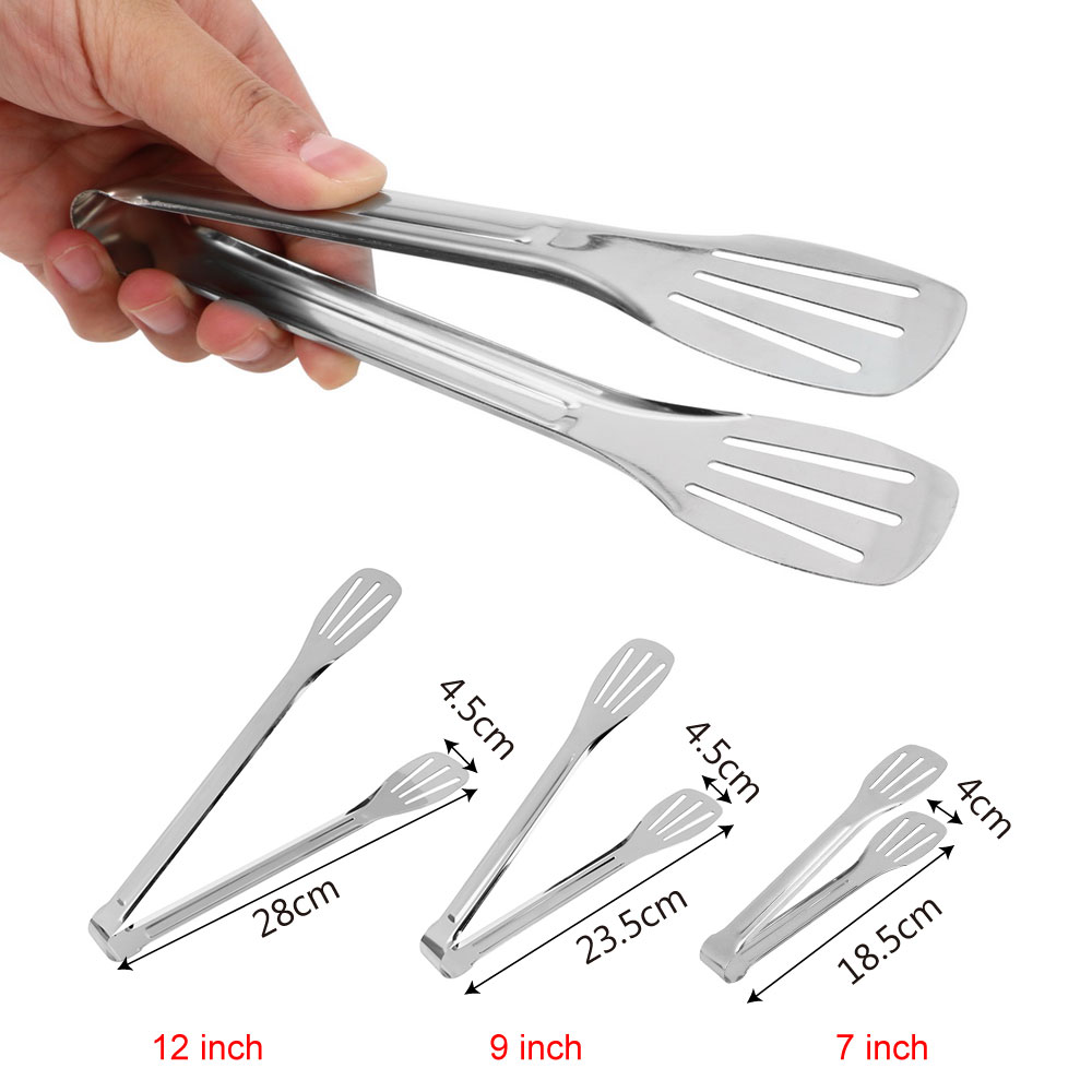 HILIFE Cooking Tools BBQ Buffet Tongs Stainless Steel Anti Heat Kitchen Tools Gadgets Barbecue Clamps