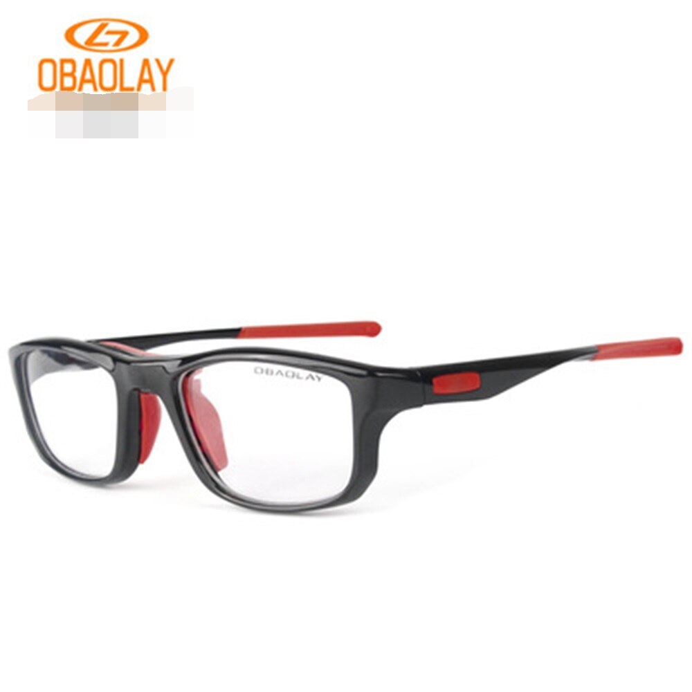 24g ultraleichte  tr90 unisex basketballbrillen mit stoßdämpfenden eigenschaften, schutzbrillen für training und sport, sonnenbrillen, optische brillenfassungen: Schwarz rot
