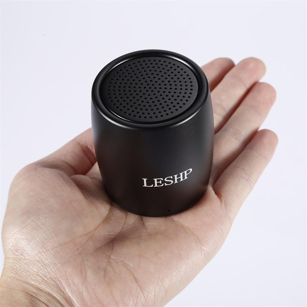 LESHP BM15 negro 20 HZ-20 KHZ altavoz portátil duradero altavoces inalámbricos V3.0 batería incorporada de 3,7 V/550 mAh
