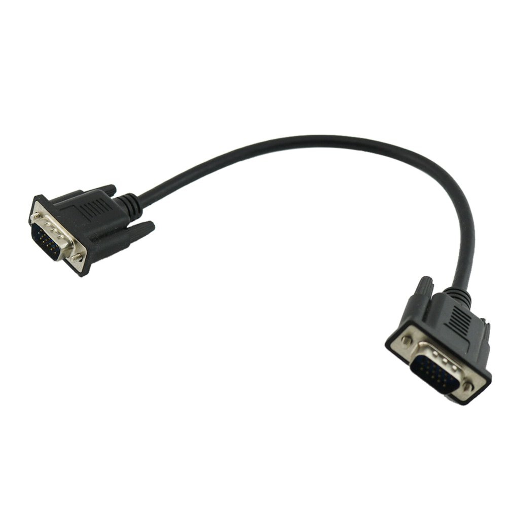 Hd 15Pin Vga D-Sub DB15 Korte Video Kabel Cord Man Op Man Voor Monitor 30Cm