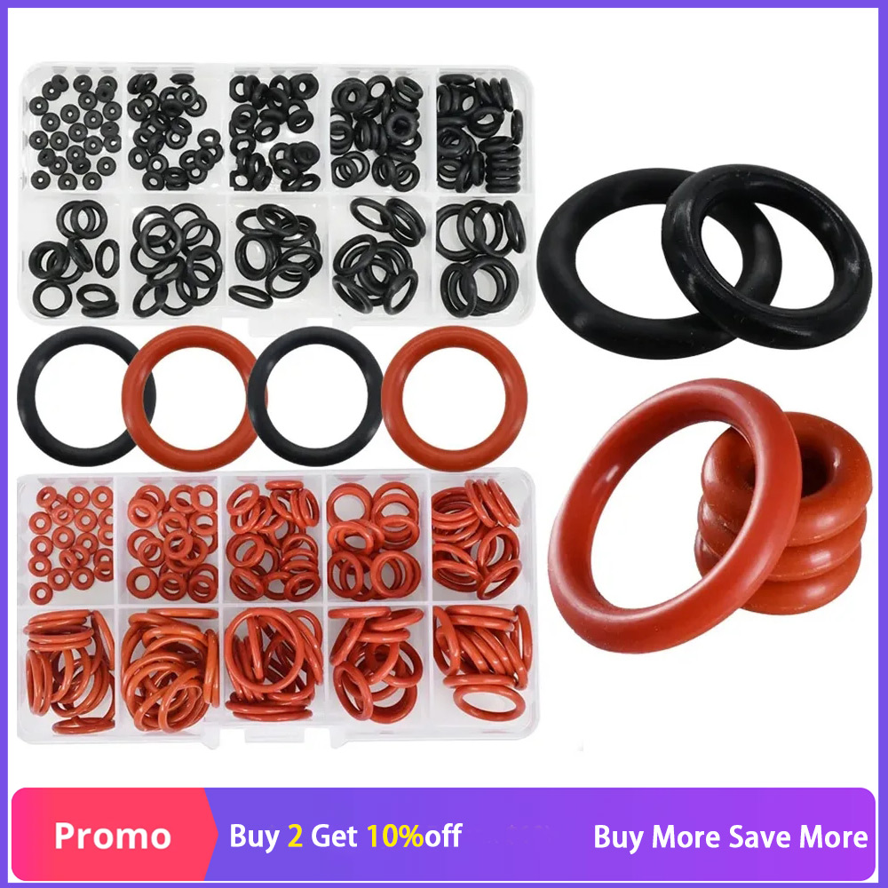 Silicone Seal Rings Set Pressure Washer Spacer Rubber O-ring Plumbing Gasket Oil Resistant nbr O Ring High Temperature Oring Kit