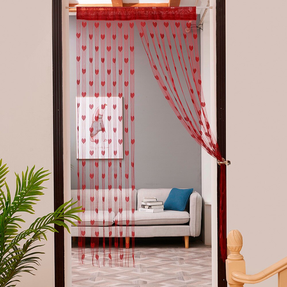 Europäischen Und Amerikanischen Stil String Vorhang Shiny Quaste Linie Vorhänge Für Wohnzimmer Küche Fenster Tür Teiler 50cm x 200cm