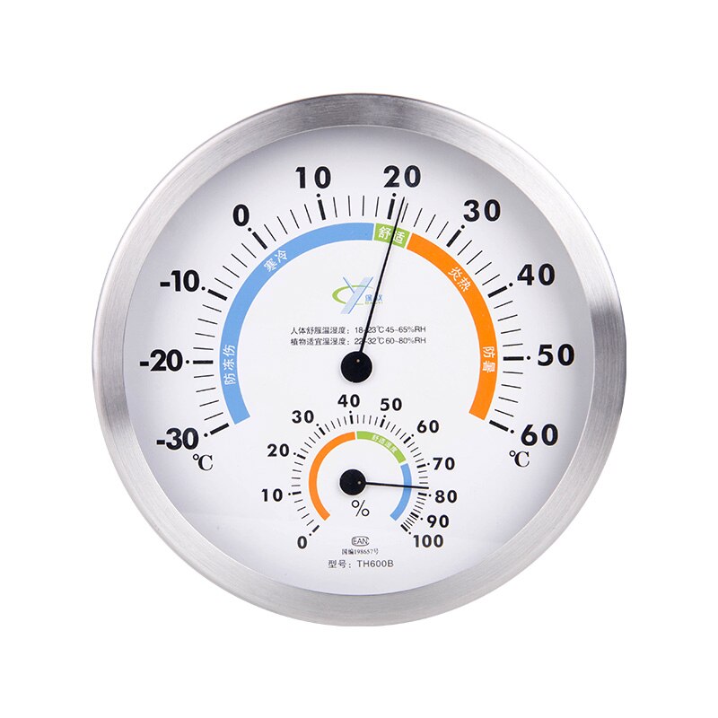 Outdoor Thermometer Humidity Meter HD Round Clock Shape Indoor Temperature Instrument&amp;Wall Mounting Hygrometer Home Decor