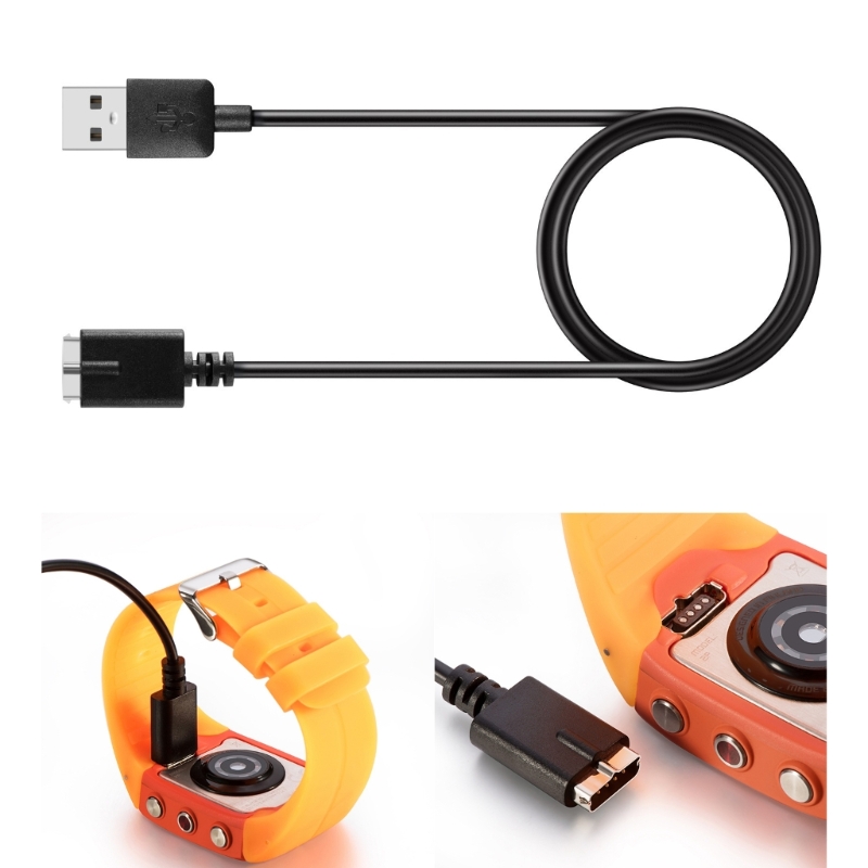1m usb-ladekabel til smartklokke som passer til bærbar usb-ladedokk til polar  m430 m400- klokke