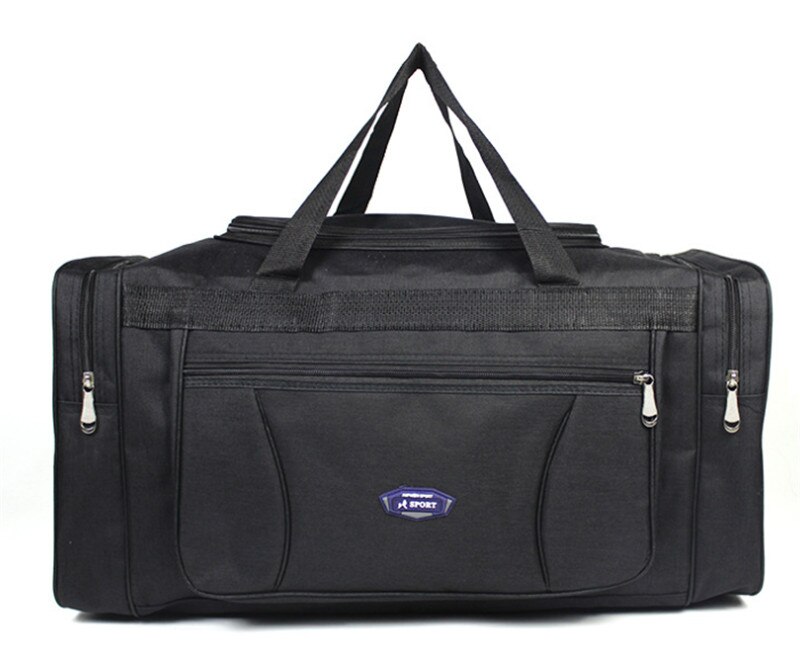 Plus Größe Große Kapazität Business Reise Oxford Tuch Wasserdichte Hand Gepäck Big Tasche Männlich Klapp Wochenende Duffle Reisetasche: Black size M