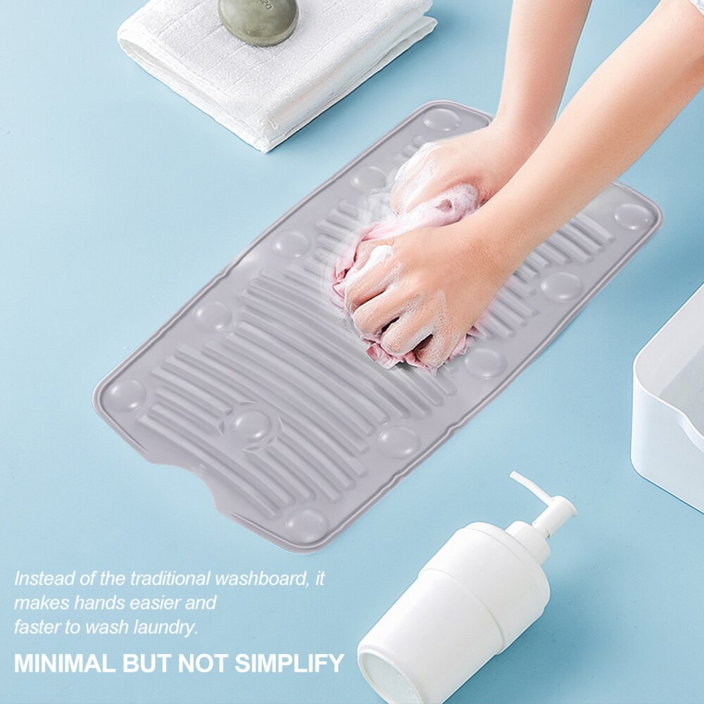 2PCS Safe Silicone Washboard Durable Washing Clothes Board Scrubbing Board