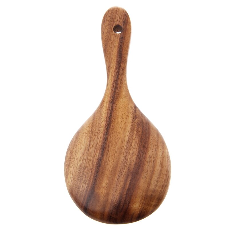 Wood Kitchen Long Handled Spoons Ladle Rice Paddle Big Long Handled Wooden Strainer Spoon Skimmer Scoop Wooden Utensils Cooking
