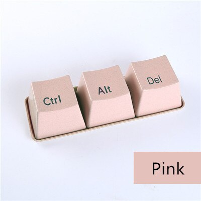 3pcs/Set Keyboard Cups With Tray Ctrl ALT DEL Mug Tea Milk Cup Container Tea Set Keyboard Coffee Cup Taza