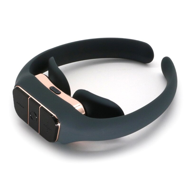 Neck Massager with Heat Intelligent Wireless Electric Pulse Massager Portable Travel Cordless for Home Office Use: GG